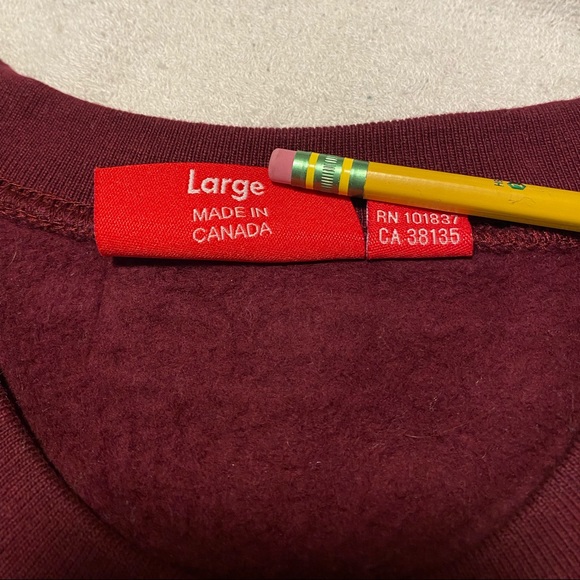 SOLD- off platform - Supreme Aerial Crewneck Burgundy - Picture 5 of 10